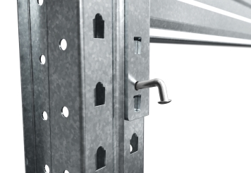 2,8 m pallet rack PR9000F galvanised / 110 cm deep / 4 m high / 3 levels for 12 euro pallets 