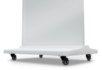 Mobiler digitaler Kundenstopper DKST-LED43 mit Touchscreen, 43 in Display, Android 11, Weiß, 610 mm x 450 mm x 1.877 mm, TecMaschin 