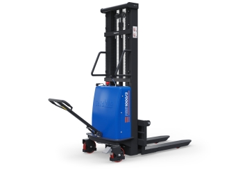 Hochhubwagen / Elektrostapler semi-elektrisch HSE1000/3, Hubhöhe 85  - 3.000 mm, Tragkraft 1.000 kg, SolidHub 