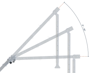 Dachdeckeraufzug / Dachlastaufzug DDA200/12, Max. Belastung 200 kg, Schienenlänge 12 m, SolidHub 