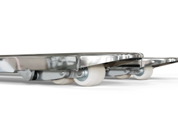 Edelstahl Handhubwagen HWM-E, Tragkraft 2.500 kg, Gabellänge 1.150 mm, SolidHub 