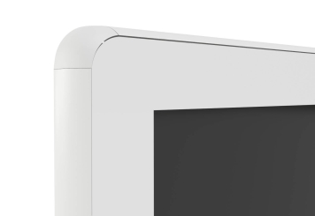 Digitaler Kundenstopper DKS-LED43 inkl. Transportbox, Weiß, 43 in Display, Android 11, TecMaschin 