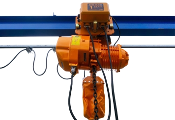 Mobiler Portalkran PK1000/2 inkl. Elektrokettenzug, B-Ware, max. Tragfähigkeit 1.000 kg, 2.190 mm Hubhöhe, SolidHub 