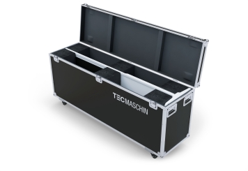 Mobiler digitaler Kundenstopper DKST-LED43 mit Touchscreen inkl. Transportbox, Weiß, 43 in Display, Android 11, TecMaschin 
