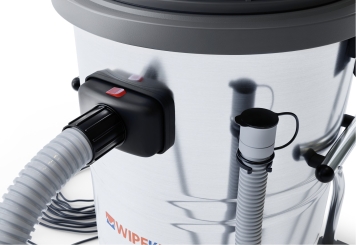 Wet and dry vacuum cleaner NTS80, 3.000 W tipping chassis, 80 l, wipeket 