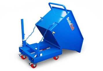 Muldenkipper MK287 mit Rollen, 600 mm x 1.155 mm x 850 mm, 287 l Volumen, SolidHub 