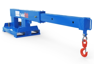 Kranarm KA2500 für Gabelstapler, max. Belastung 2.500 kg, SolidHub 