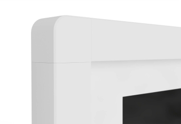 Digitaler Kundenstopper DKST-LED43 mit Touchscreen, 43 in Display, Android 11, Weiß, 610 mm x 450 mm x 1.787 mm, TecMaschin 