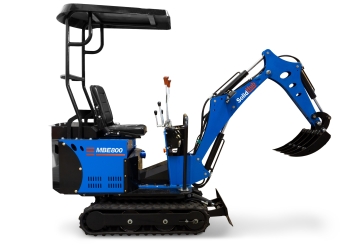 Vollelektrischer Mini-Bagger MBE800, B-Ware, LI-ION Batterie, SolidHub 