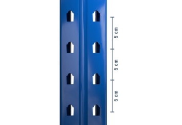 2,8 m pallet racking PR4500 / 110 cm deep / 3,5 m high / 3 levels / rack layer Wood 