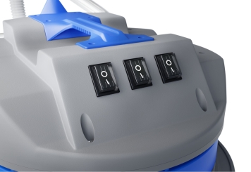 Wet and dry vacuum cleaner NTS80, 3.000 W tipping chassis, 80 l, wipeket 