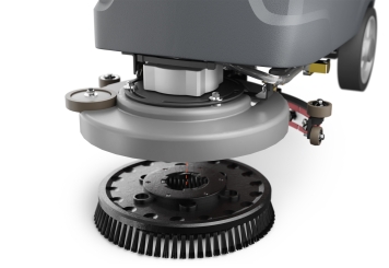 Scrubber dryer WM20E with battery, 20 l fresh water tank, brush diameter 380 mm, wipeket 