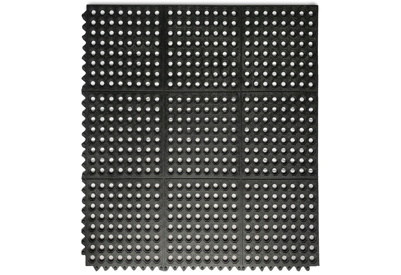 Tapis Antidérapant En PVC Noir - 140 X 150 Cm, épaisseur 1 Mm, Découpable Et Lavable